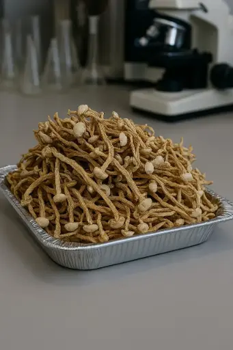 Hongo enoki deshidratado (flammulina velutipes) 